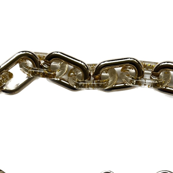 Loeuvre Chunky Gold Flecks Chain Strap Bag Handle 25" Long - Picture 5 of 5